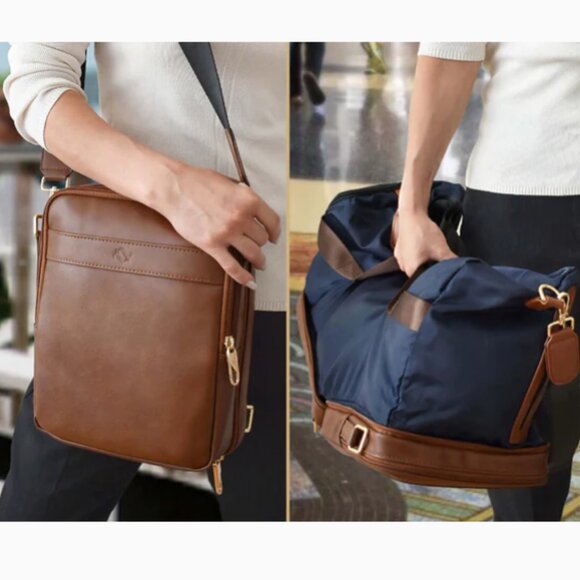 DriiBE HOLIDAY 4-in-1 Convertible Crossbody Duffle Bag Backpack Like NEW - Picture 3 of 5